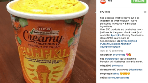 H-E-B Select Ingredients Instagram Update